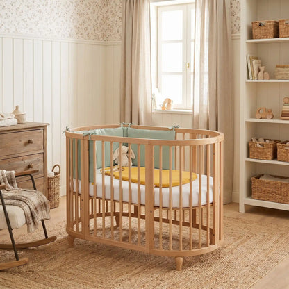 tour de lit bebe vert sauge fabrique en france papate