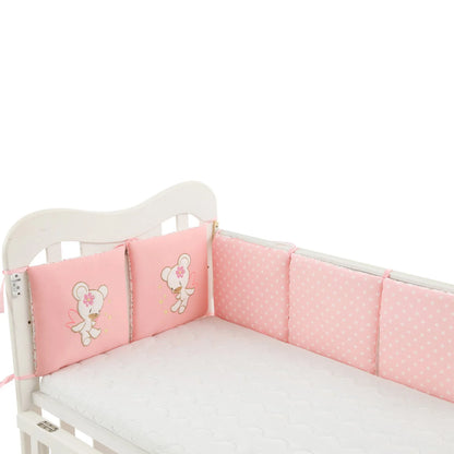 tour de lit ourson etoile rose