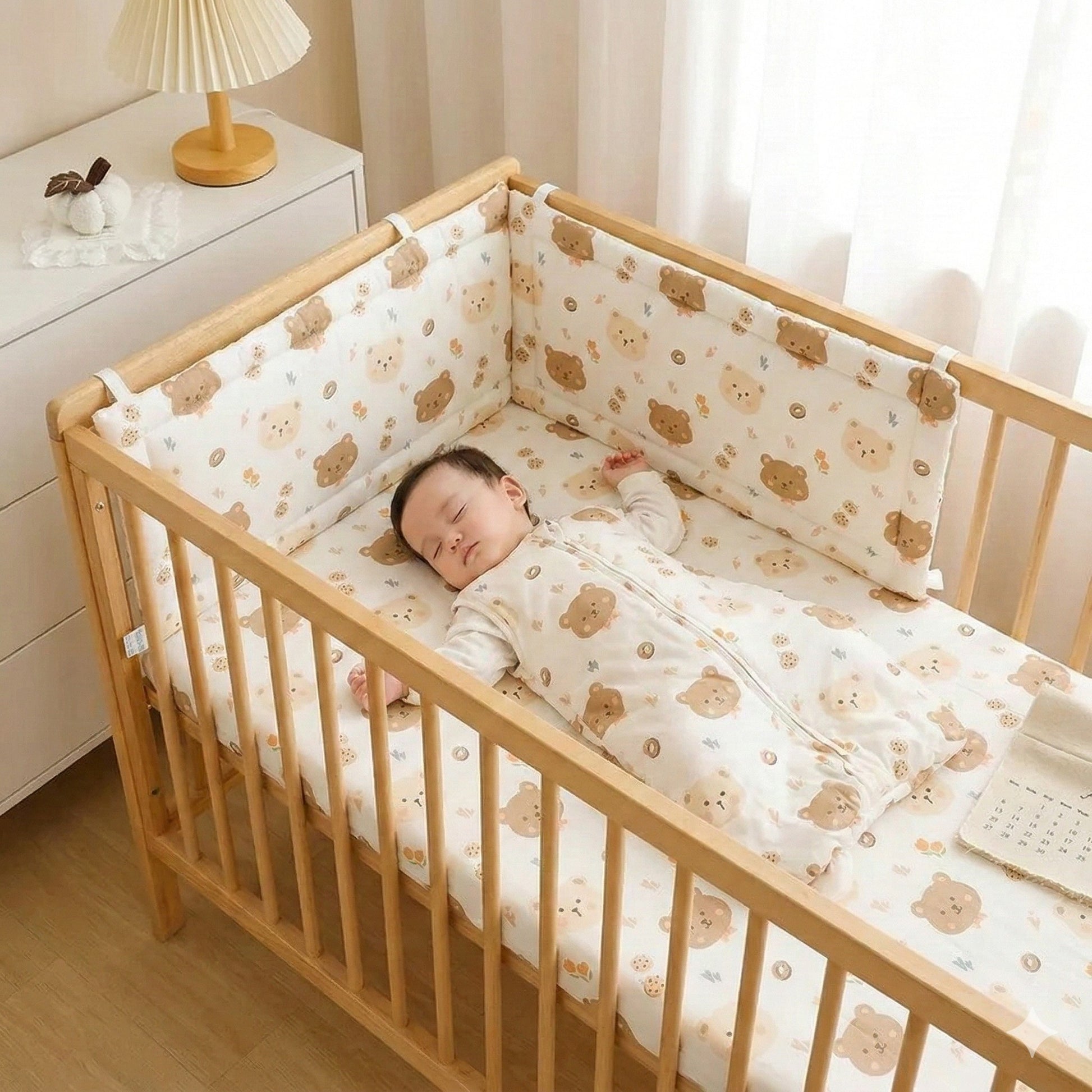 tour de lit ourson pour proteger bebe