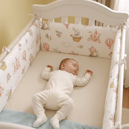 tour de lit poetique pour chambre de bebe avec lapin