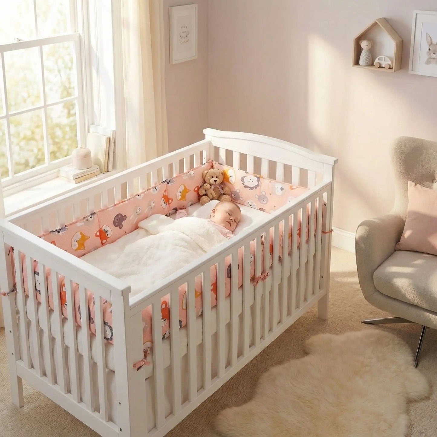 tour de lit pour eviter que bebe se cogne