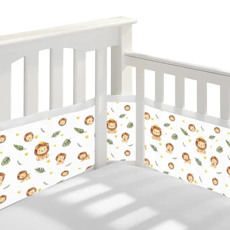 tour de lit respirant lion polyester