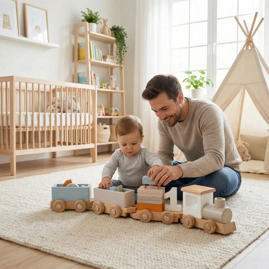 train en bois pour bebe