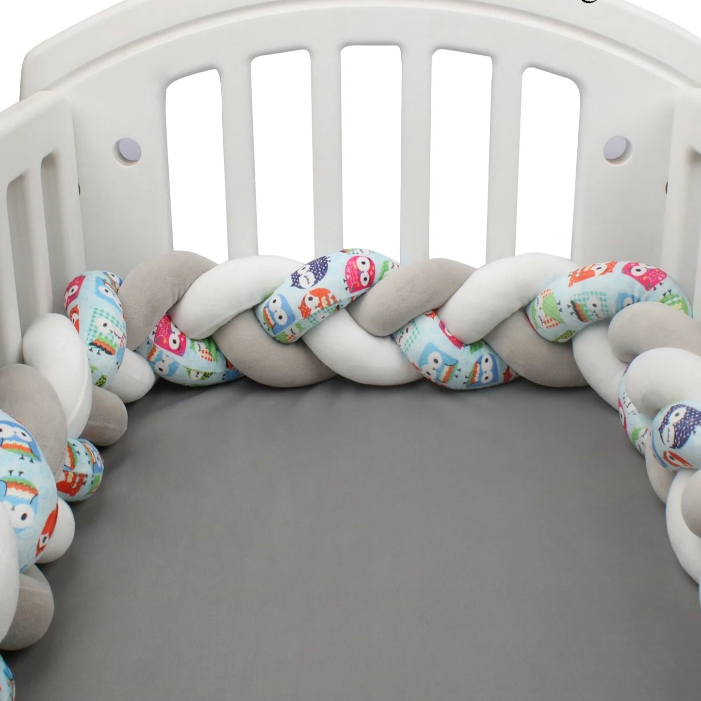 tresse de lit 3 brins 300 cm grise