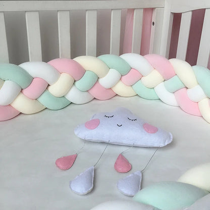 tresse de lit 220 cm 4 brins pastel