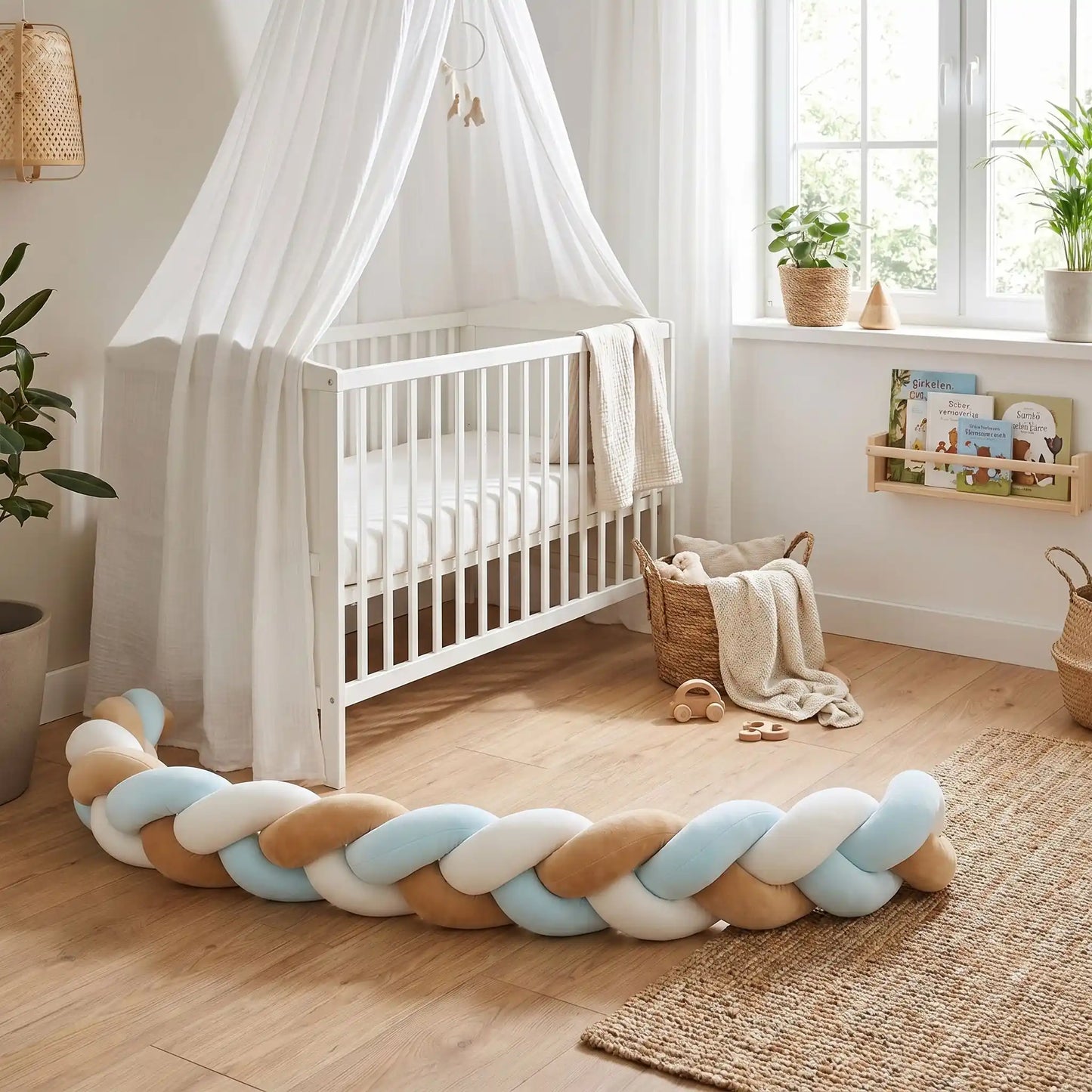 tresse de lit bébé décorative pour chambre enfant