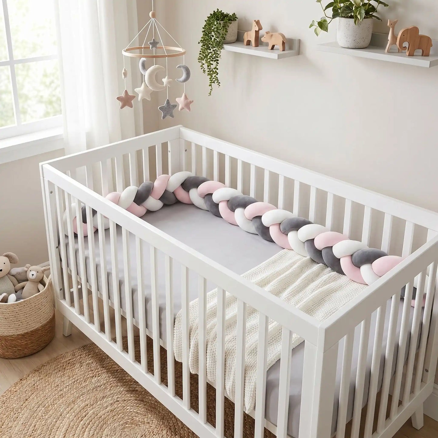 tresse de lit bébé élégante et chic pour créer nid douillet