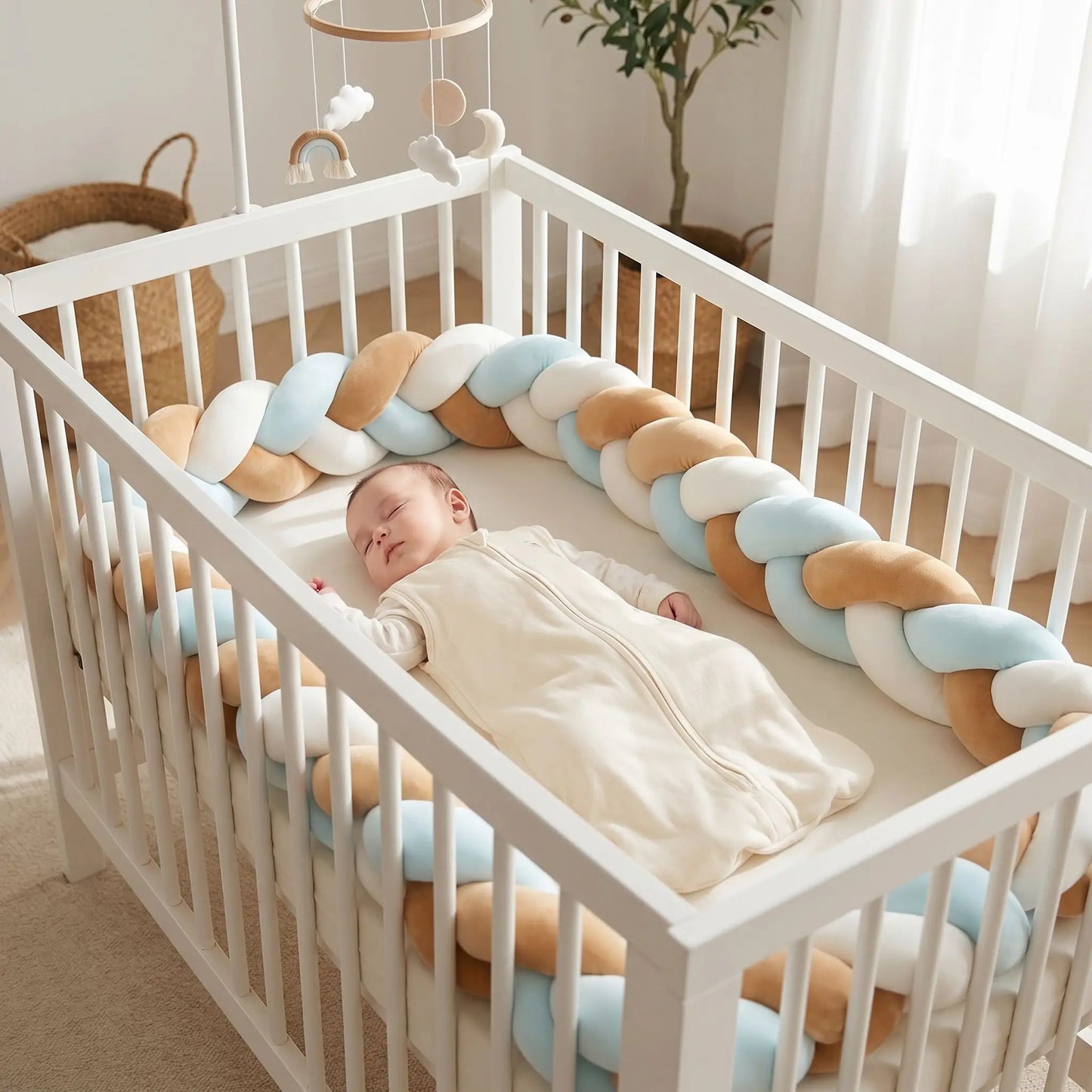 tresse de lit bébé pour touche décorative dans la chambre de bébé