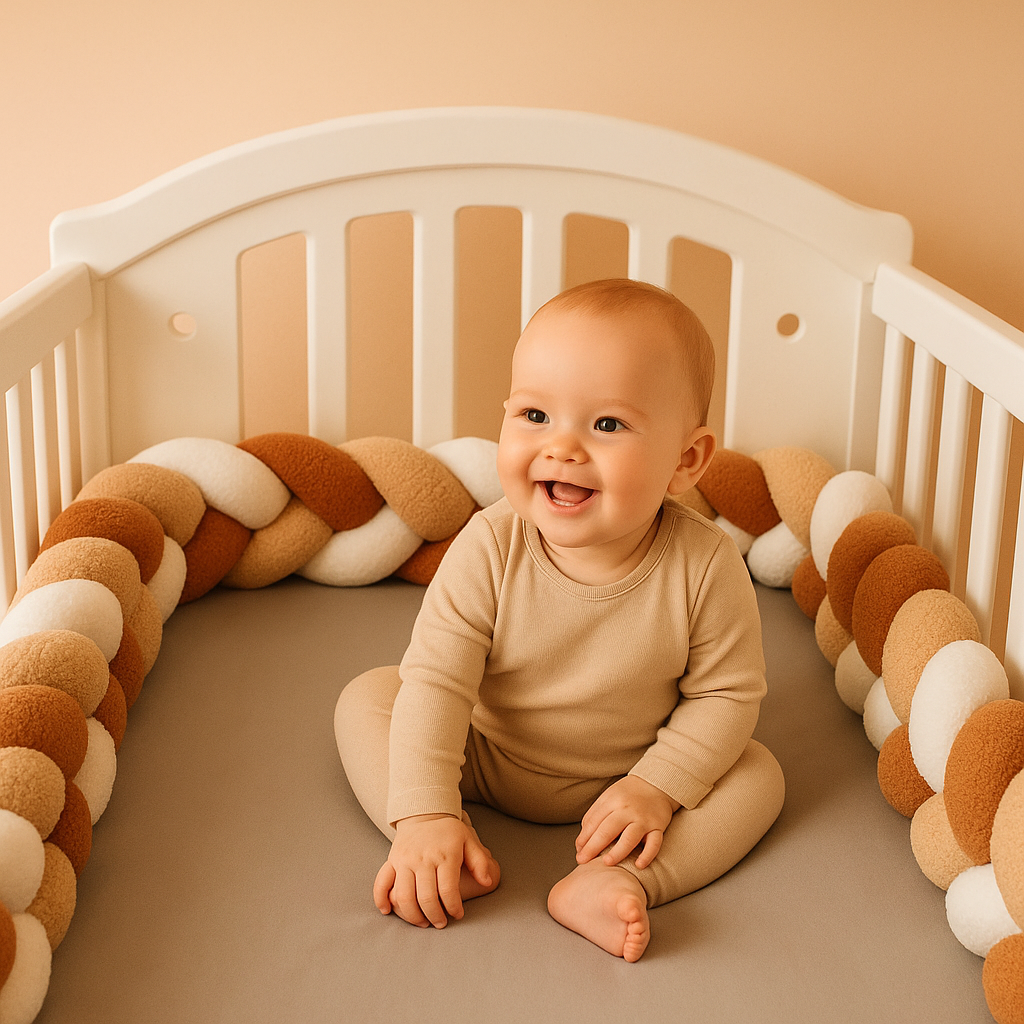 tresse de lit bebe terracotta 200 cm
