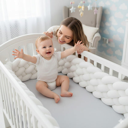 tresse de lit blanche securitaire sans bpa