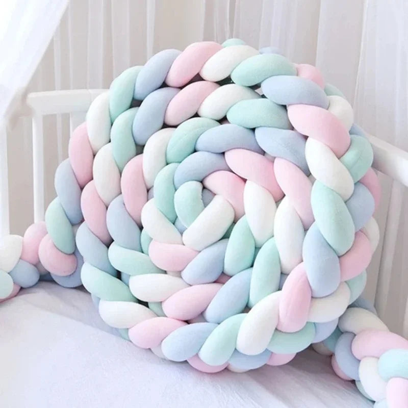 tresse de lit enroulée couleurs pastel