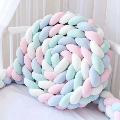 tresse de lit enroulée couleurs pastel