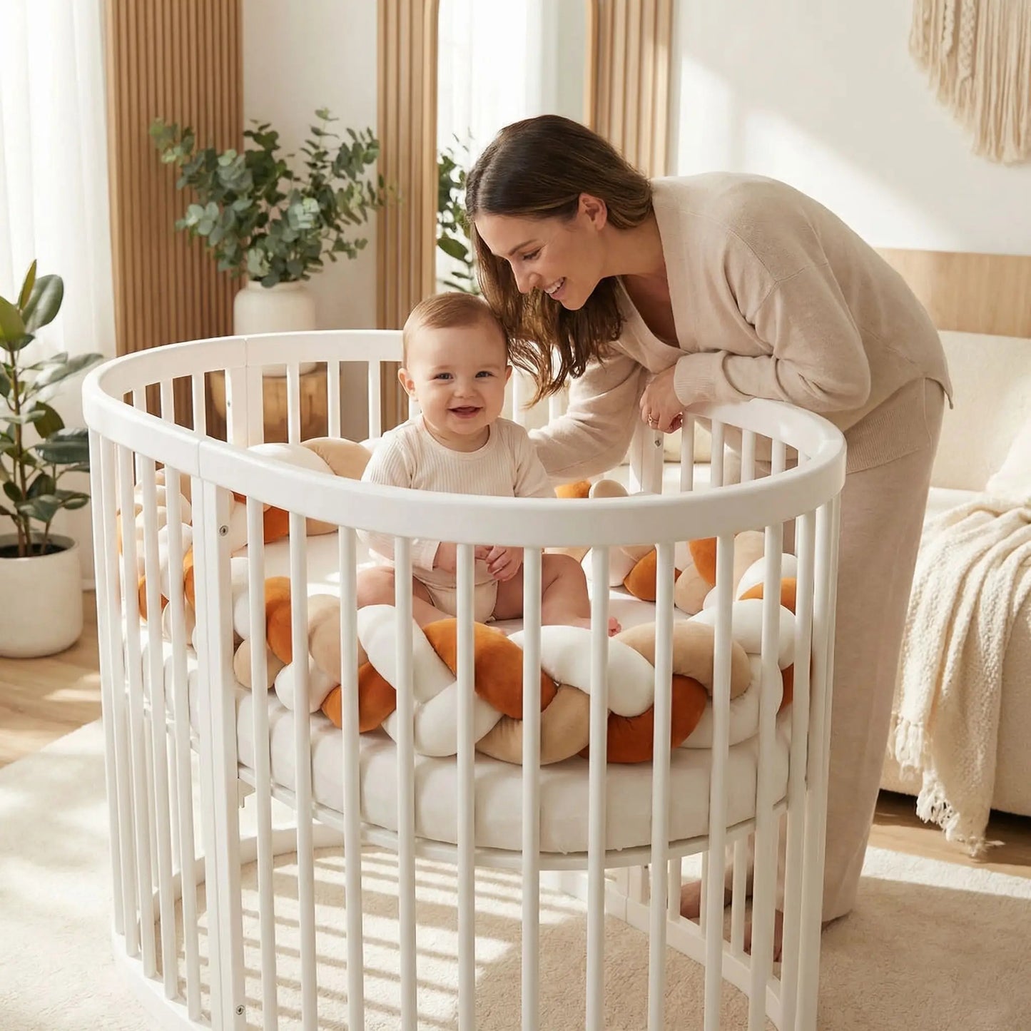 tresse de lit terracotta 1m