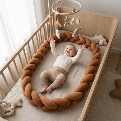 tresse de lit terracotta coton nature