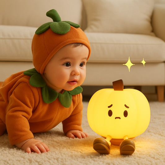 veilleuse bebe citrouille halloween