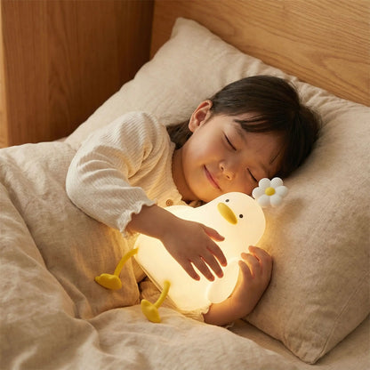 veilleuse canard fleur