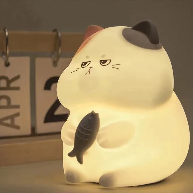 veilleuse chat silicone