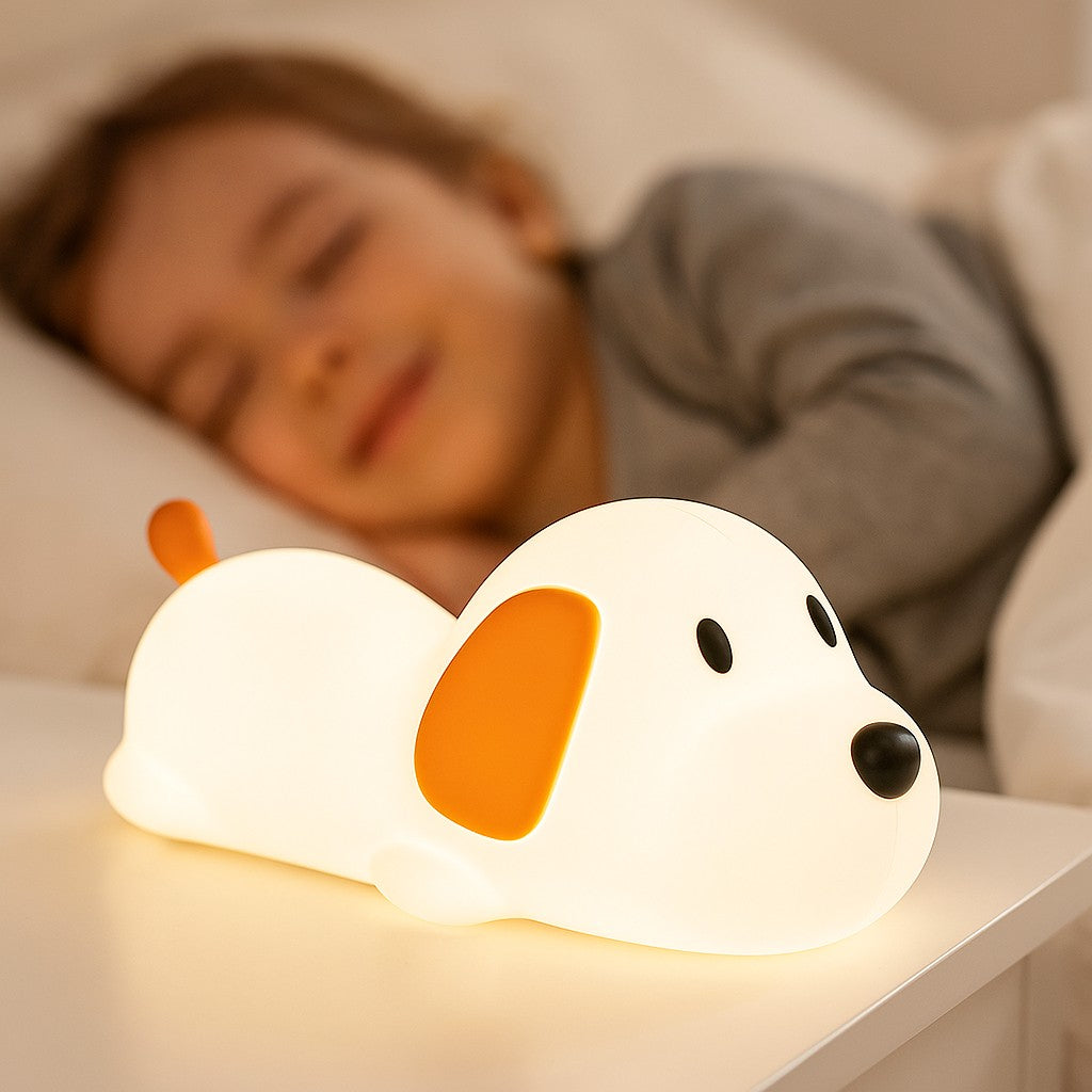 veilleuse chiot lumiere nuit