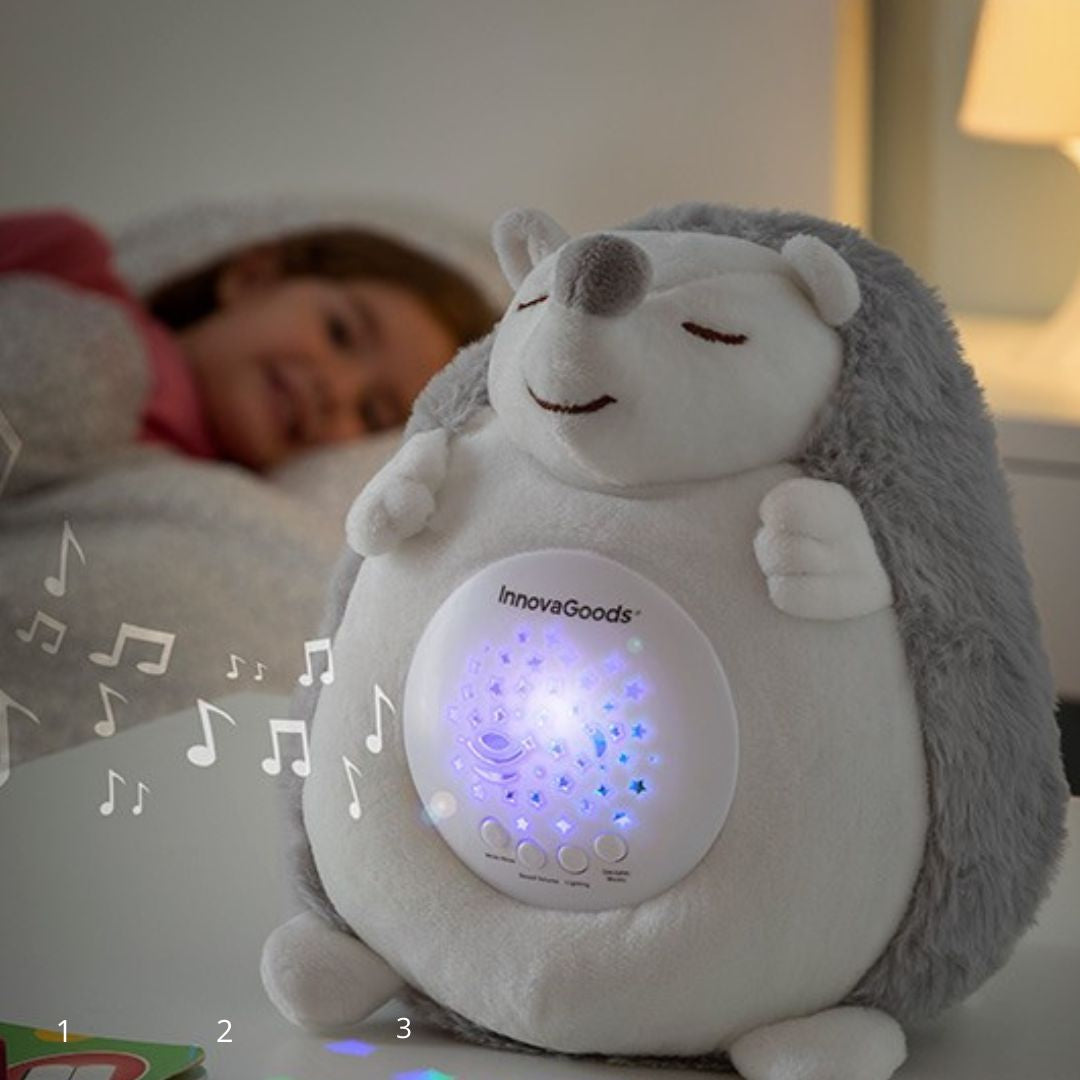 veilleuse musical bebe herisson