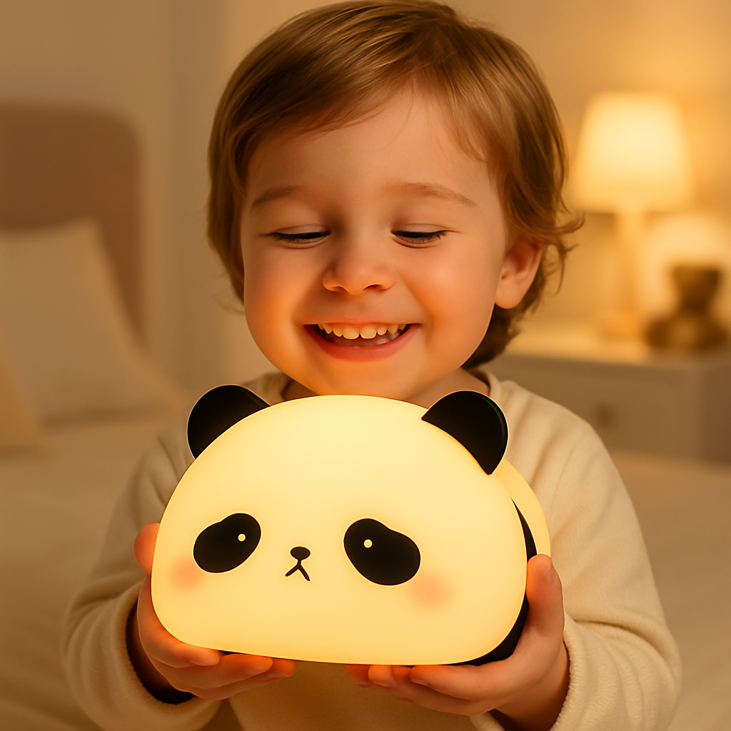 veilleuse panda tactile