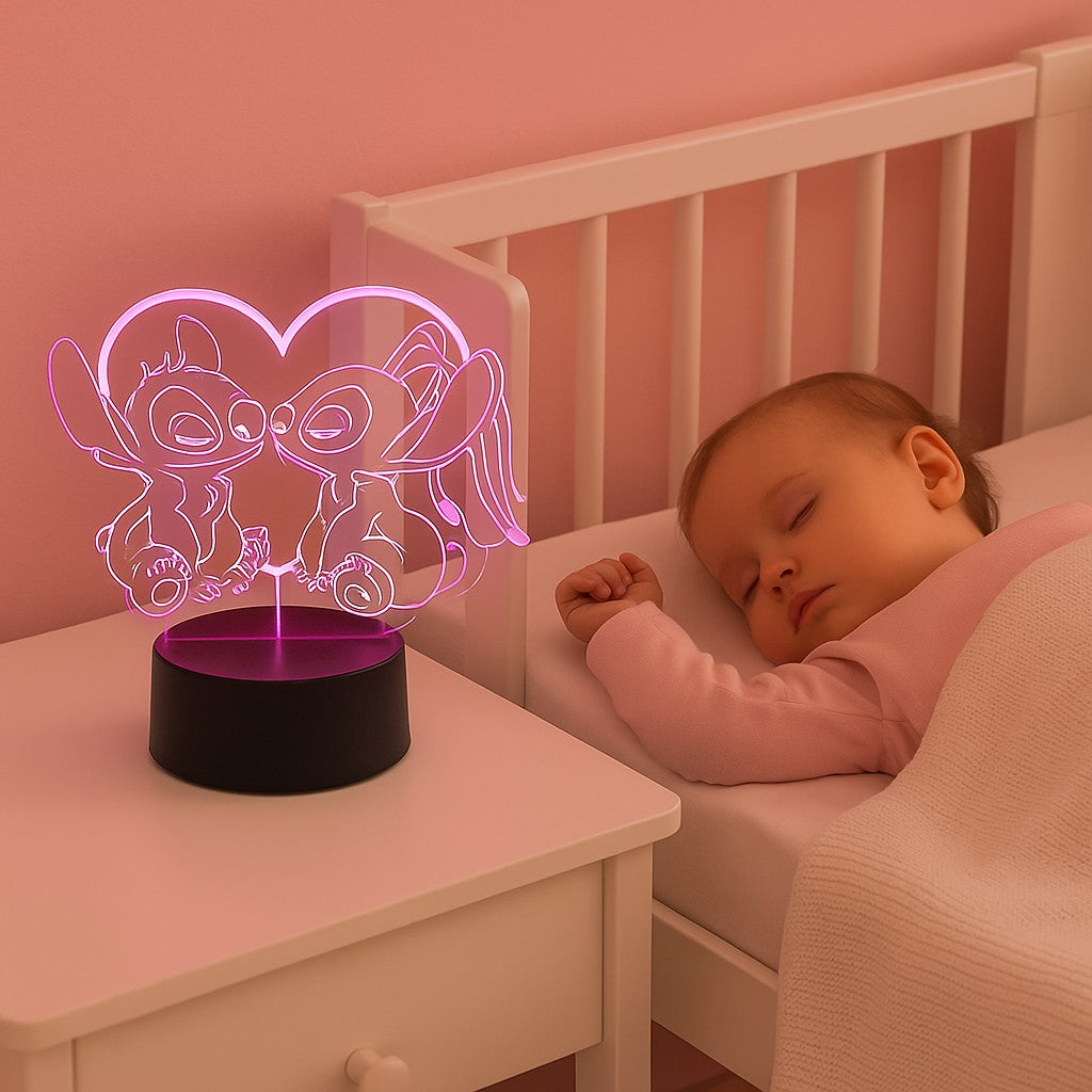 veilleuse stitch rose