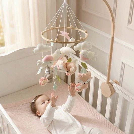 Mobile bébé | Cerfs et lapins dans les nuages™